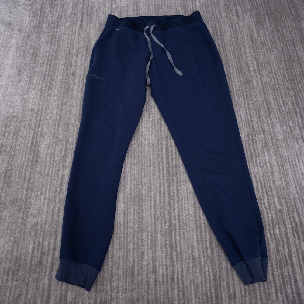 Figs Scrub Jogger Pants Womens L Tall Navy Blue Excellent Technical Collection